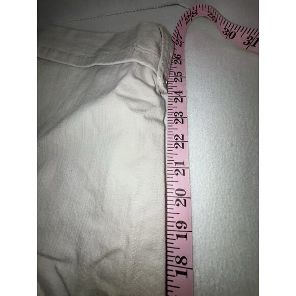 Gloria Vanderbilt Capris Womans 16 Tan Aiden Skimmer Stretch Bling Embroidery - Picture 9 of 11